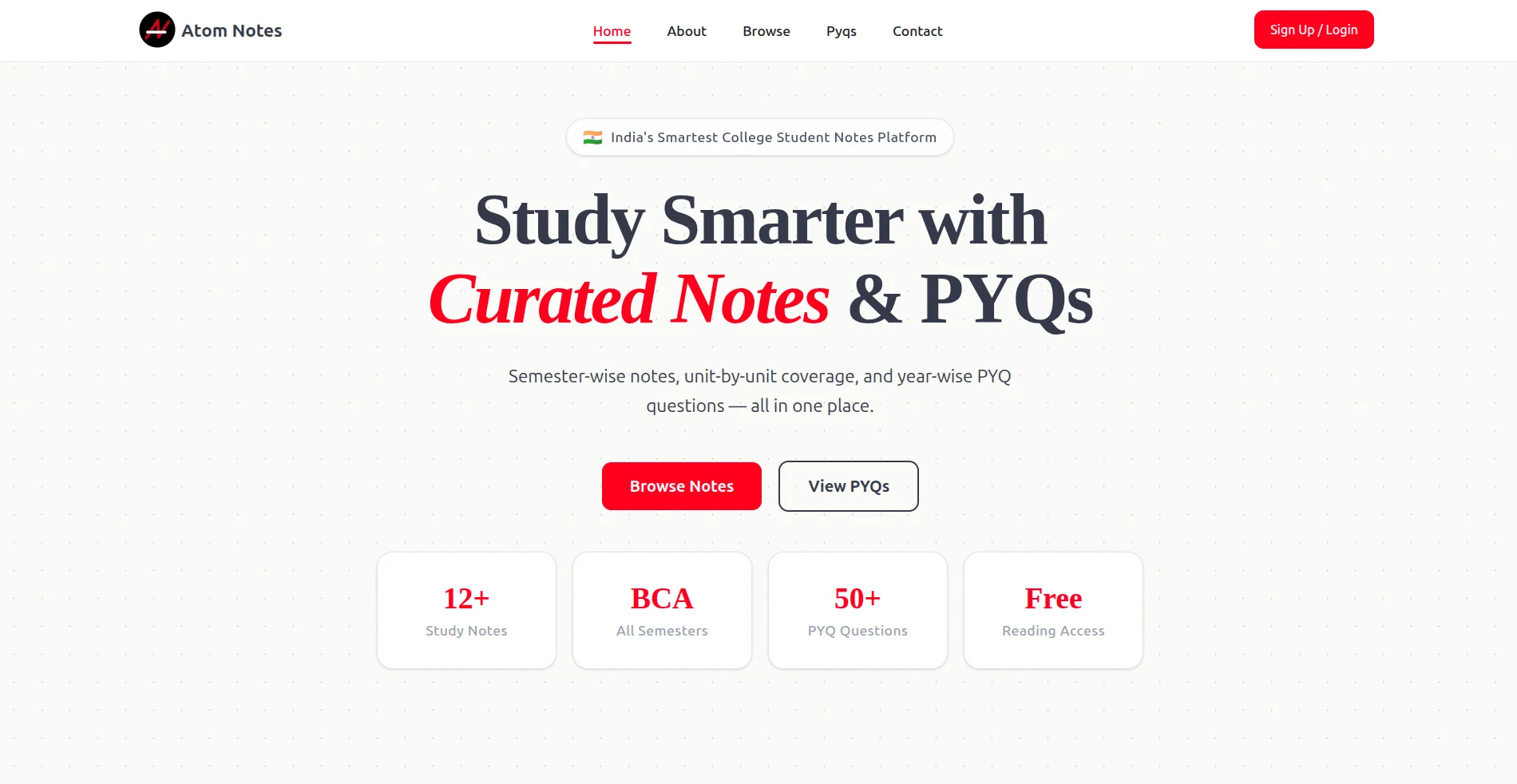 Atom Notes